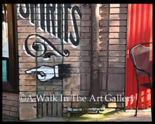 Street Art Algo Rojo